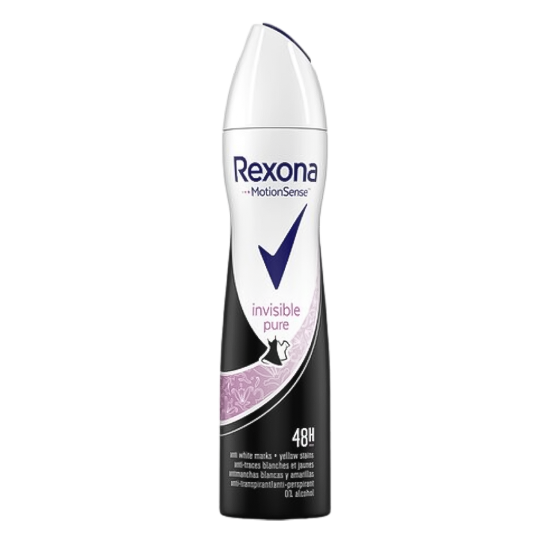 Rexona Invisible Pure Black & White Spray Deodorant - 200ml - Medaid International