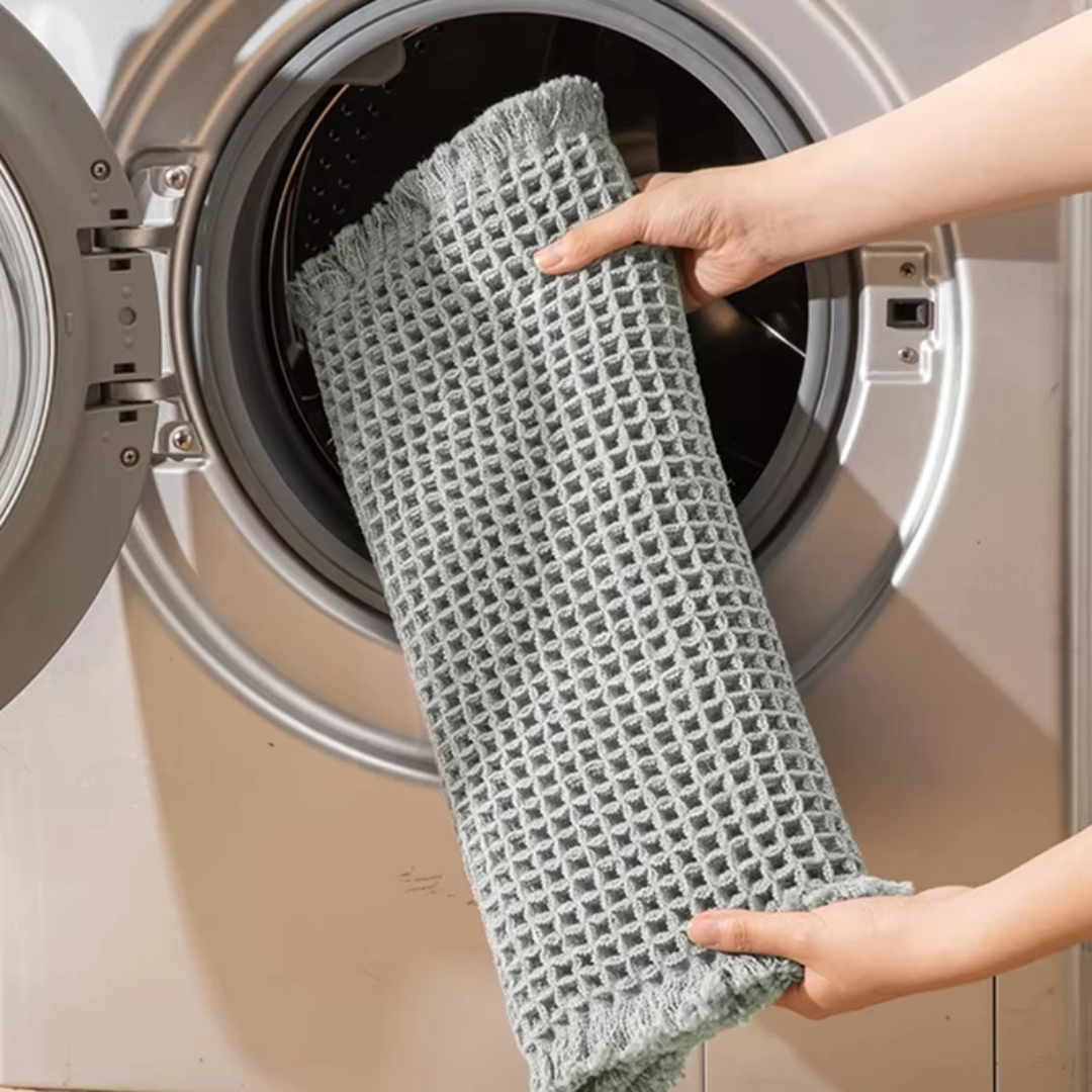 ANTI SLIP GREY ABSORBING WAFFLE RUG