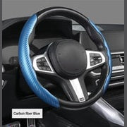 Car carbon fiber steering wheel cover non slip