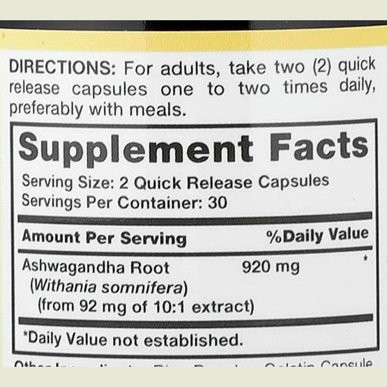 Ashwagandha Sundance quick release