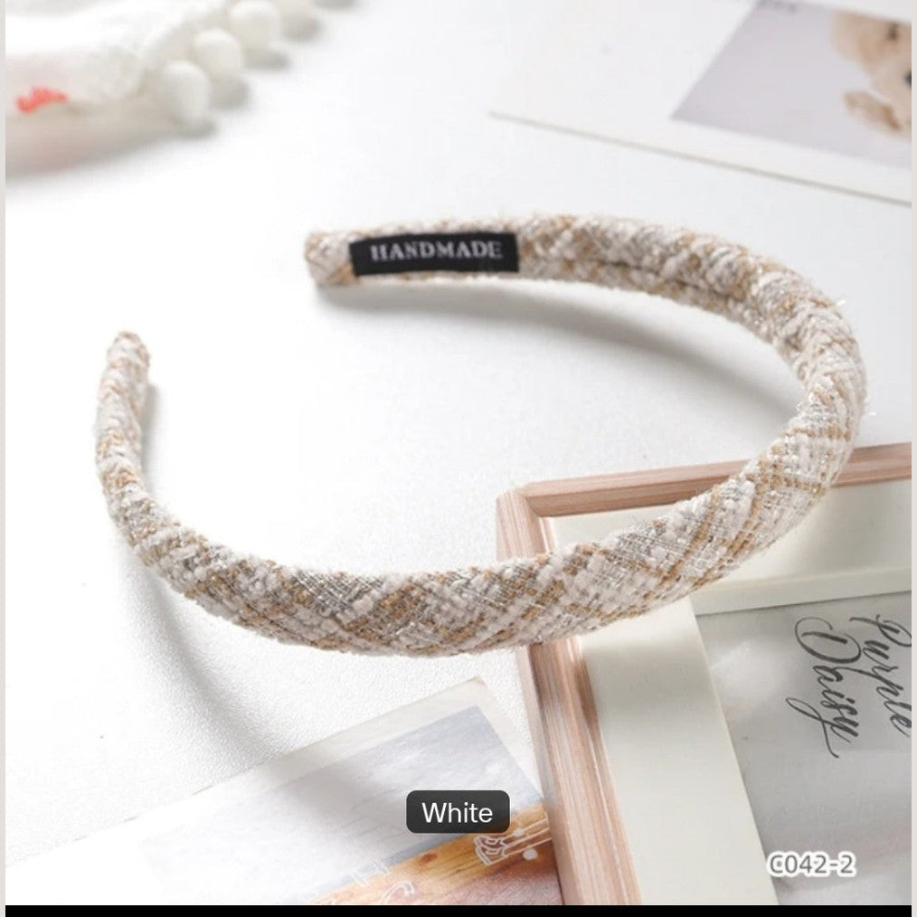 Female Top Band Hair Accessories Small Fragrance Fashion Hairclip for Sweet Girls High Face Pressure Hairband