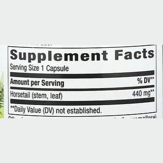 Nature's Way Horsetail Grass, 440 mg, 100 Vegan Capsules