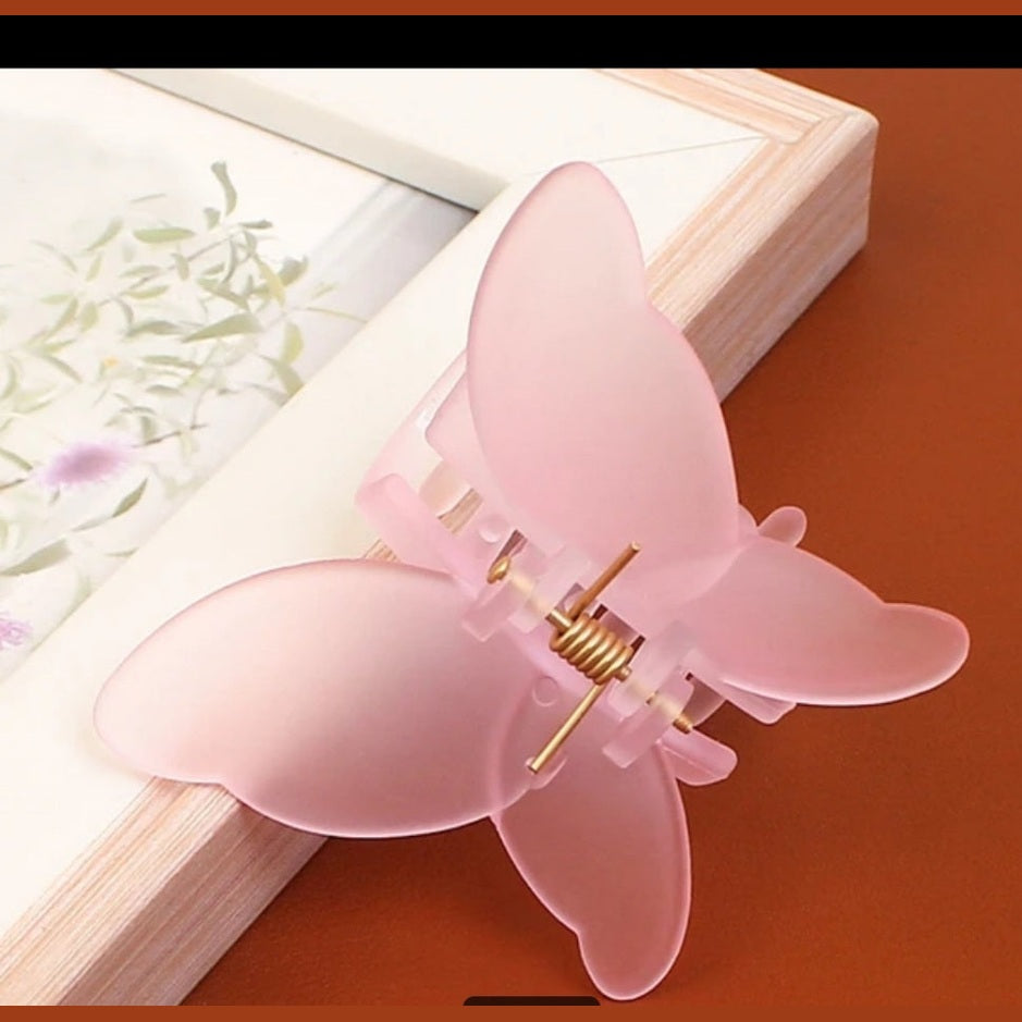 Super Beauty Butterfly Hair Claw Clips Korean Sweet Hair Claws Premium Matte Claw Clips for Women Hair Clips Factory