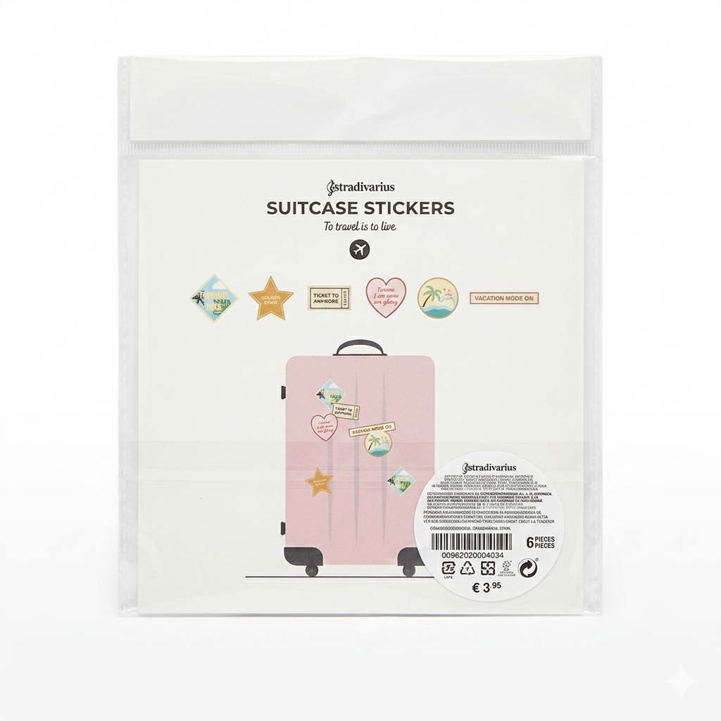 Stradivarius Suitcase Stickers|Stradivarius In Lebanon