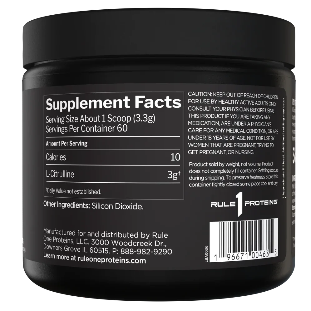Rule 1 Citrulline – 198g | 60 Servings