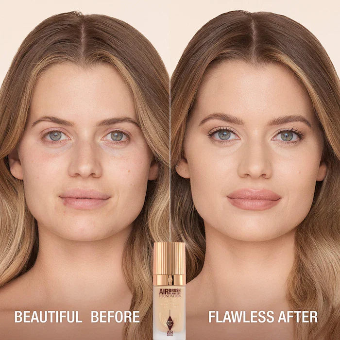 Charlotte Tilbury
Airbrush Flawless Blurring & Matte Full Coverage Foundation -Color: 4 Neutral - fair with neutral undertones