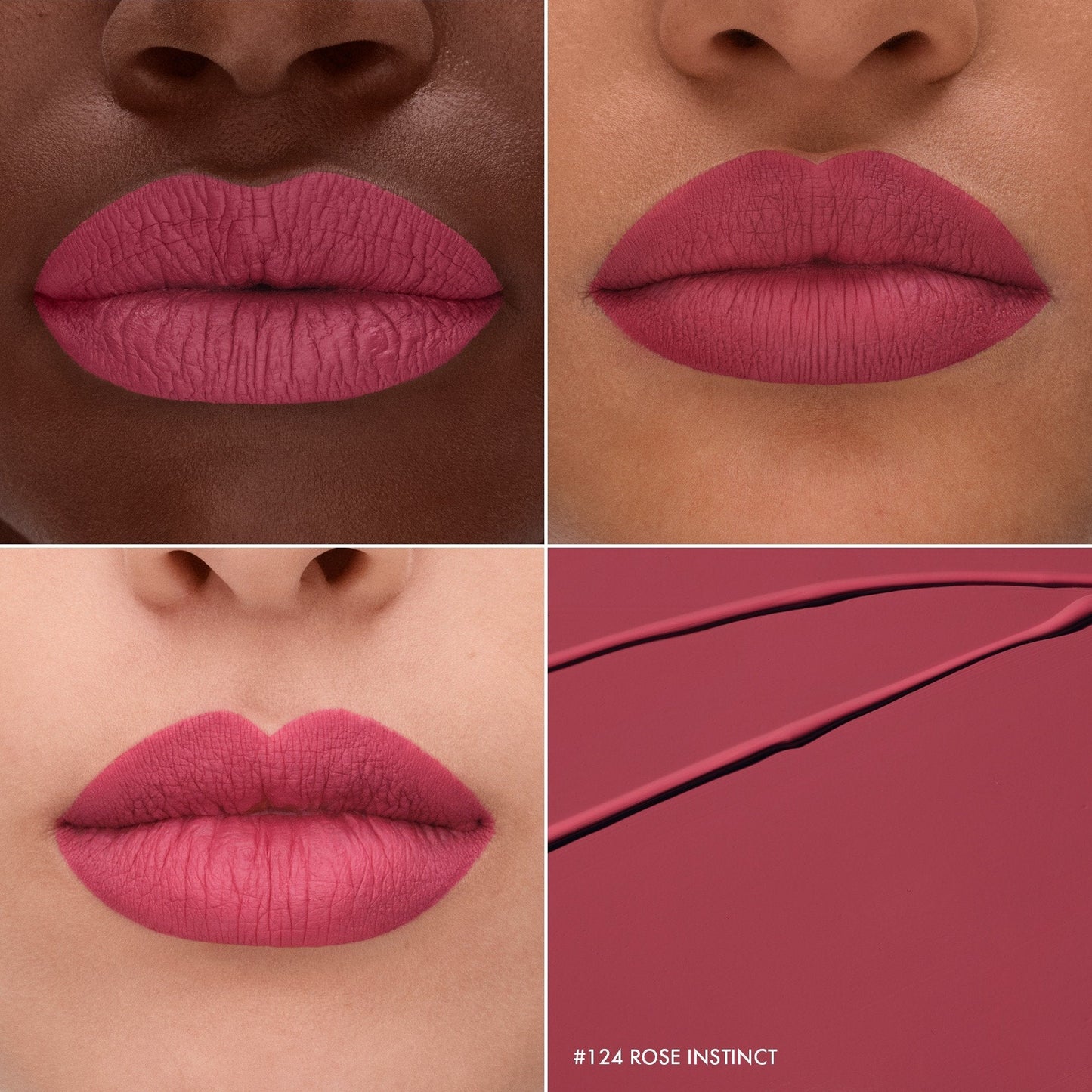 Sephora Collection Cream Lip Stain Liquid Lipstick 124 Rose Instinct