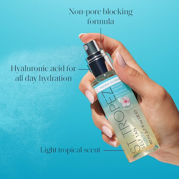 St. Tropez
Self Tan Purity Bronzing Water Face Mist Size: 2.7 oz/ 80 mL