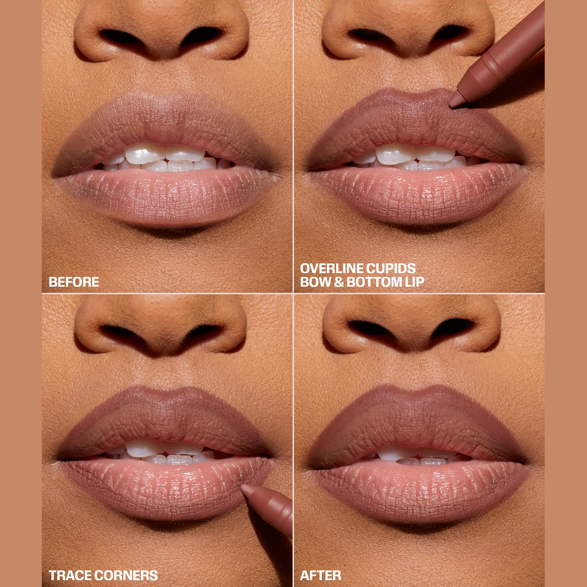 HUDA BEAUTY LIP CONTOUR 2.0 AUTOMATIC MATTE LIP PENCIL-HONEY BEIGE