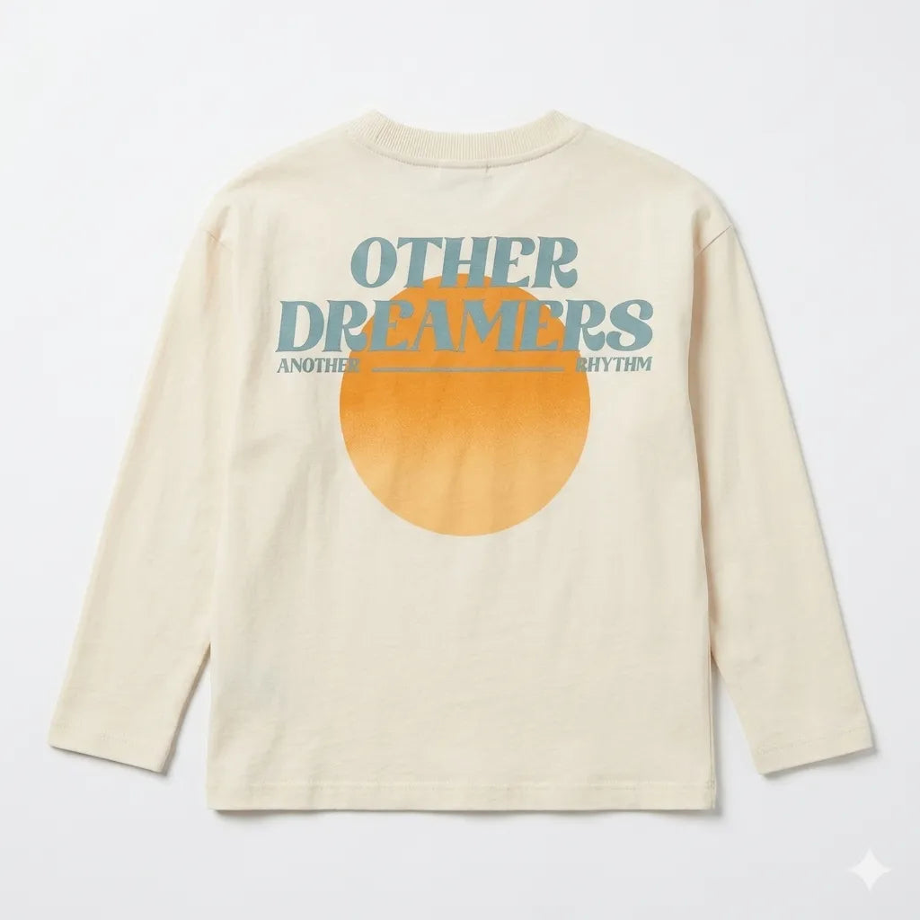 Zara Boy's Cream Others Dreamers Graphic Long Sleeve Blouse|Zara in Lebanon