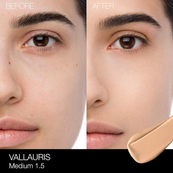 NARS
Natural Radiant Longwear Full Coverage Foundation. Color: Vallauris - Medium 1.5 - M1.5 - medium with cool undertones