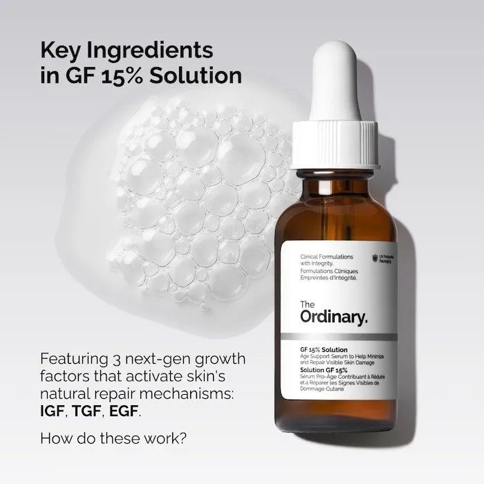 The Ordinary Gf 15% Solution Serum For Visible Skin Repair And Wrinkles 30ml