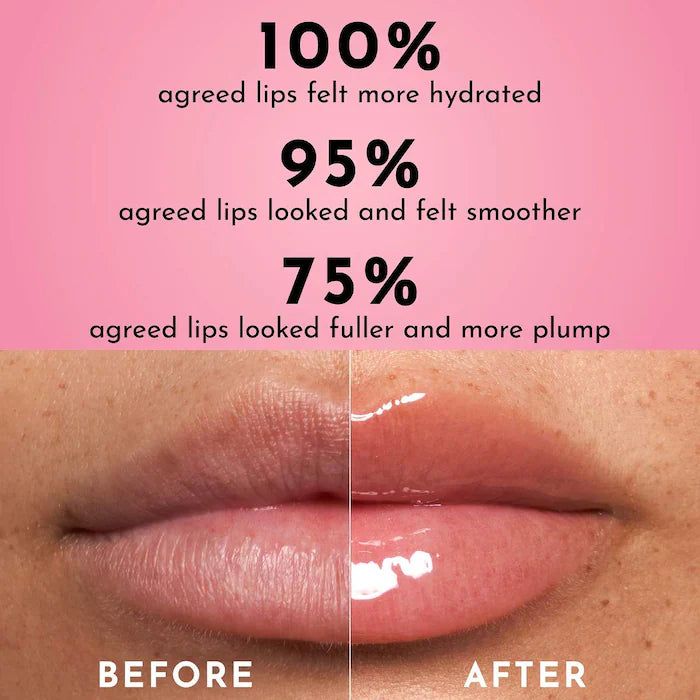LAWLESS
Forget The Filler Lip Plumper Line Smoothing Gloss. Color: Cherry Vanilla - a sheer cherry_mini size