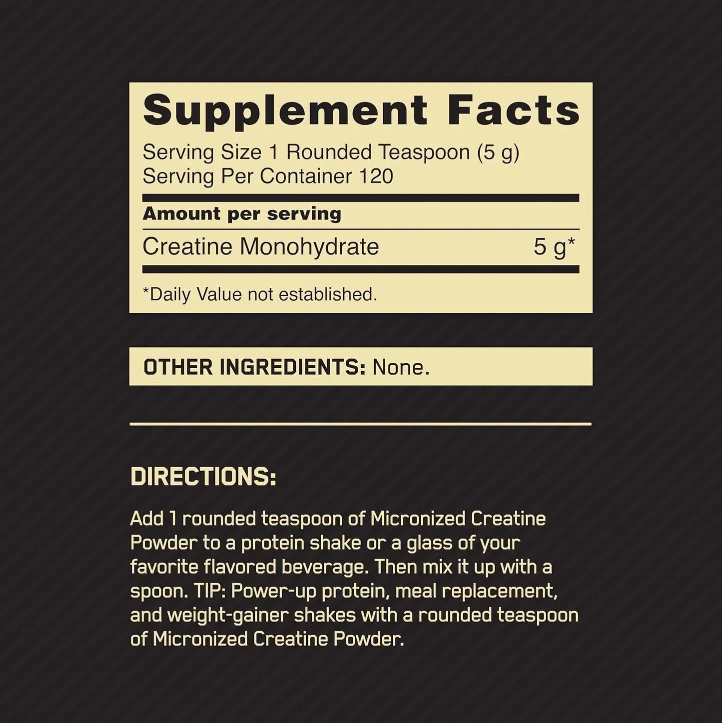 Optimum Nutrition Micronized Creatine 600g