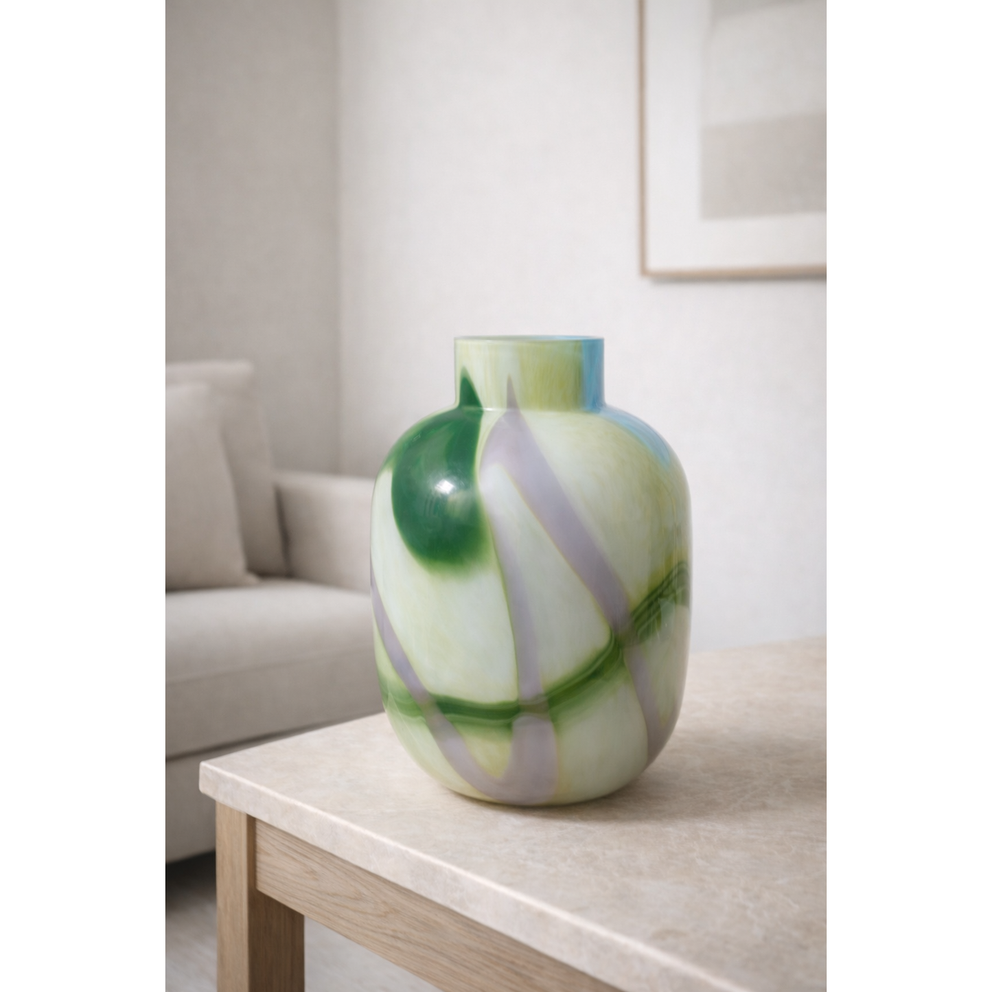 LARGE GLASS VASE