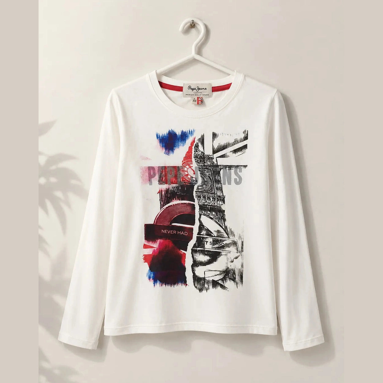 Pepe Jeans Boy's White Long Sleeve Blouse | Pepe Jeans In Lebanon