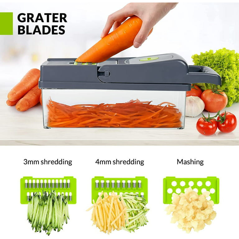 14 PCS VEGGIE SLICER AND GRATER X390