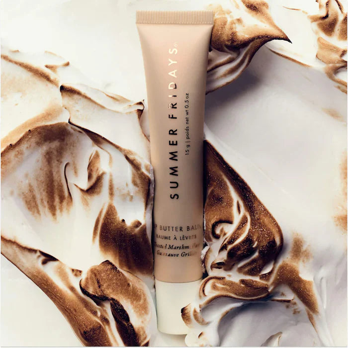 Summer Fridays
Lip Butter Balm Treatment for Hydration + Nourishing Shine. Color: Toasted Marshmallow - sheer golden shimmer + toasted marshmallow flavor