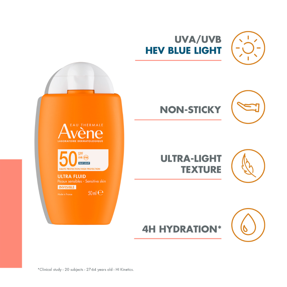 Buy 1 Get 1: Avène Ultra Fluid Invisible SPF50 50 ML