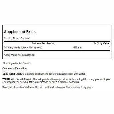 Stinging Nettle Root, 500 mg, 100 Caps