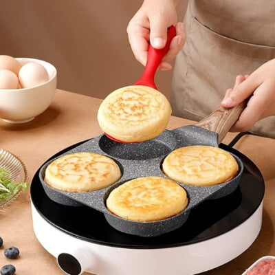 Non-Stick 4 Holes Frying Pan