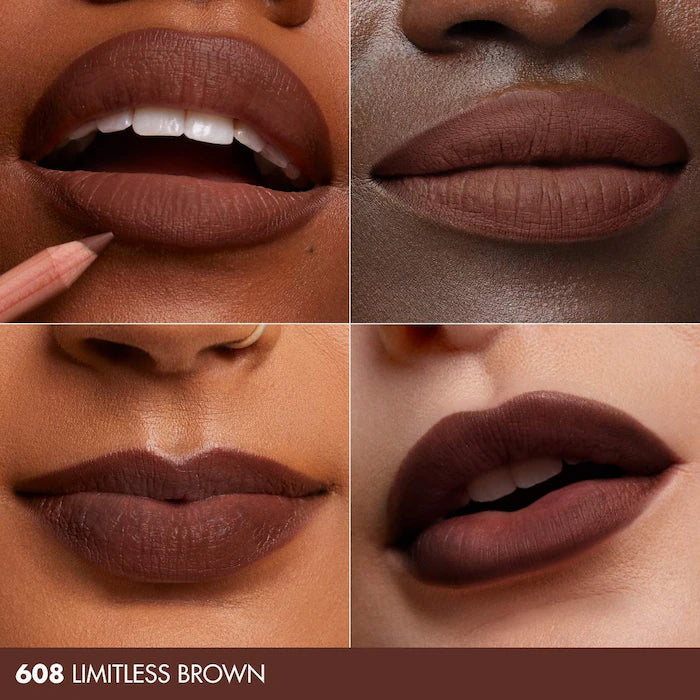 MAKE UP FOR EVER Artist Color Pencil Longwear Lip Liner-Color: 608 Limitless Brown - Rich Chocolate Brown