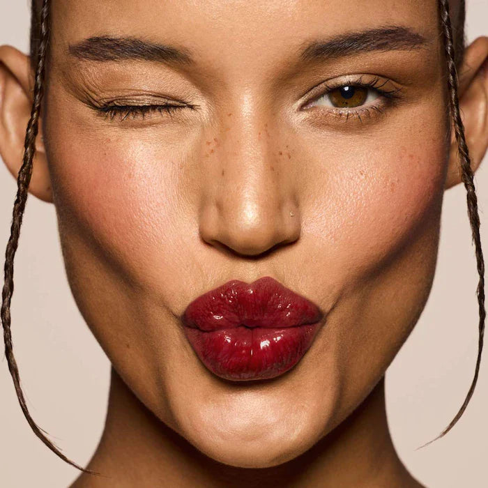 Fenty Beauty by Rihanna Gloss Bomb Cream Color Drip Lip Cream-Color: Fruit Snackz BERRY RED