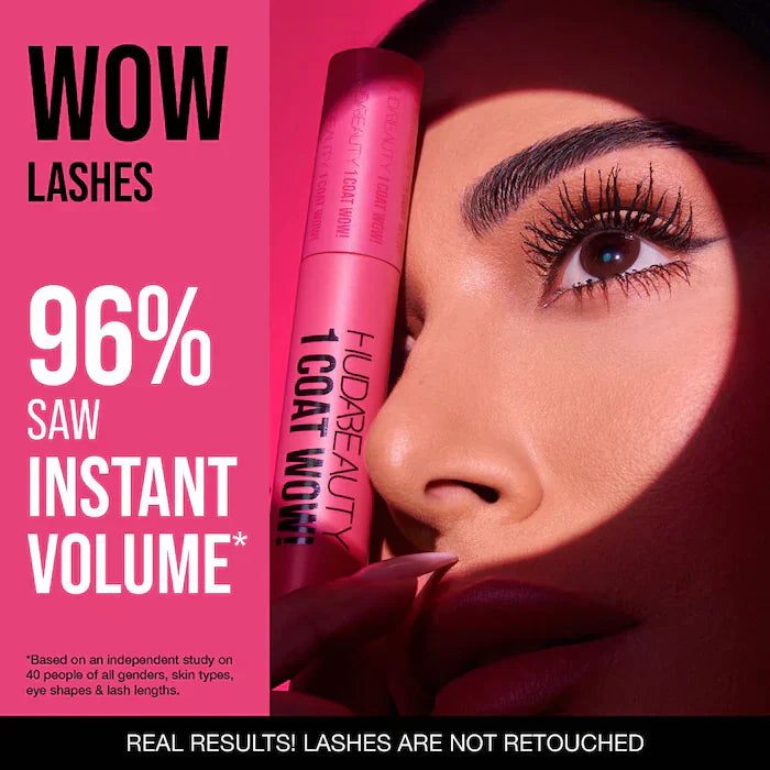 Huda Beauty 1 Coat WOW! Extra Volumising and Lifting Mascara 10ml