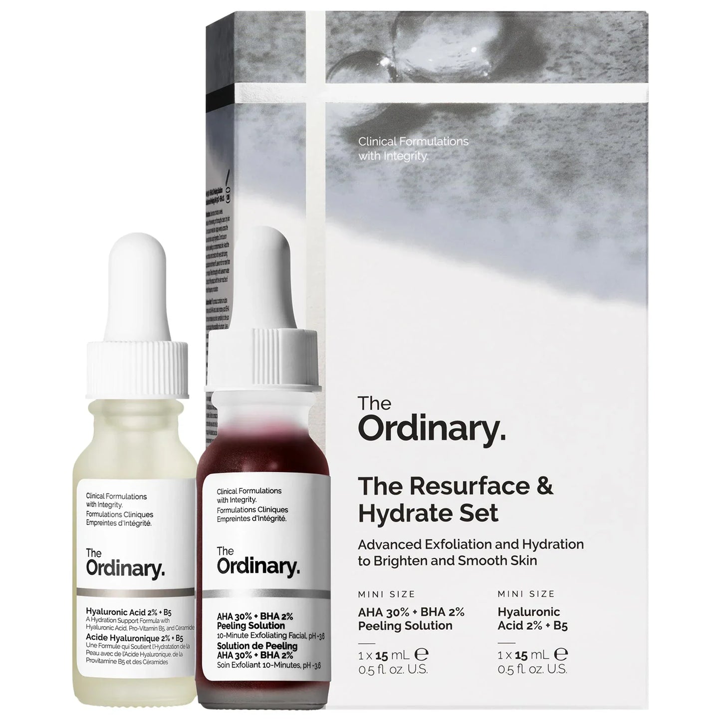 The Ordinary The Resurface & Hydrate Set Serum