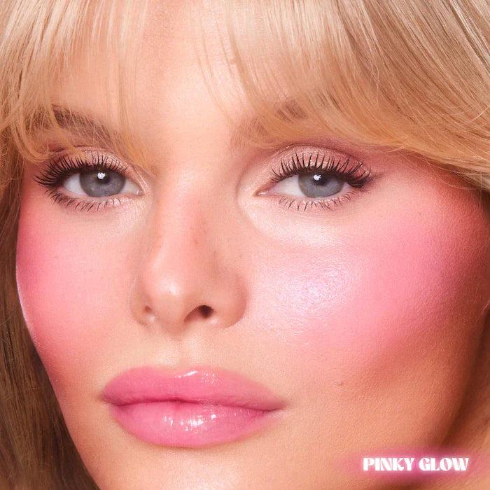 Charlotte Tilbury Unreal Lip + Cheek Glow Blush Stick with Hyaluronic Acid-PINKY GLOW