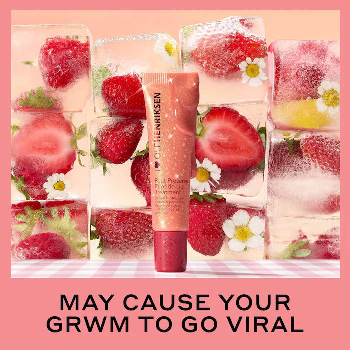 OLEHENRIKSEN Pout Preserve Hydrating Peptide Lip Treatment- Color: Strawberry Sorbet Glimmer
