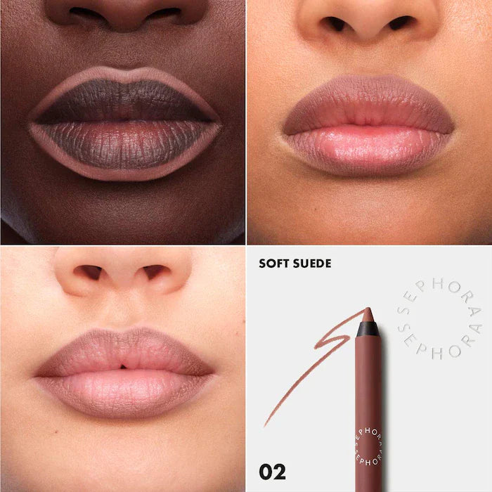 SEPHORA COLLECTION Colorful 8HR Longwear Transferproof Lip LinerColor: 02 Soft Suede - matte true nude