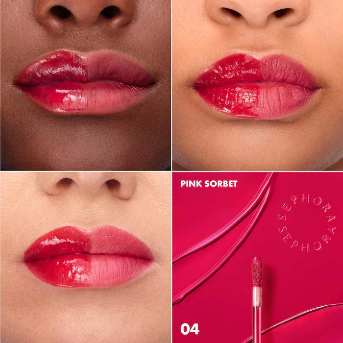 SEPHORA COLLECTION Totally Juicy Lip Tint-Color: 04 Pink Sorbet - hot pink