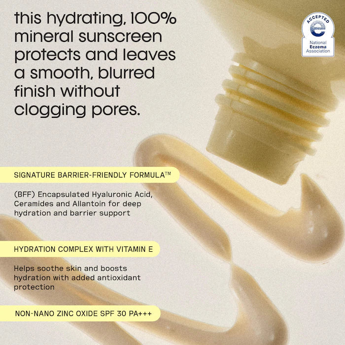 Sincerely Yours Sunny Side Up Hydrating Mineral Sunscreen, Broad Spectrum Protection SPF 30 PA+++-50M