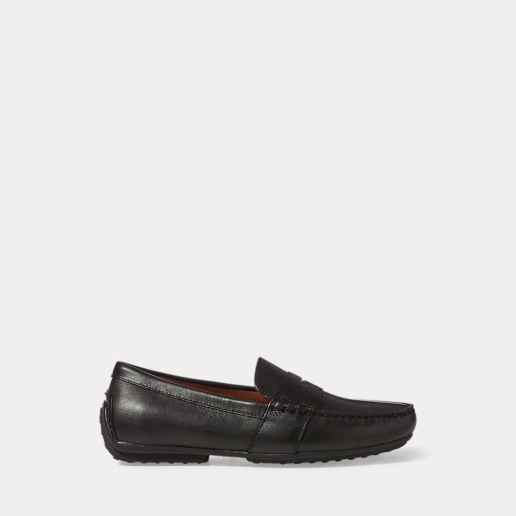 Polo Ralph Lauren Men's Black Leather Reynold Driver Loafers | Polo Ralph Lauren in Lebanon