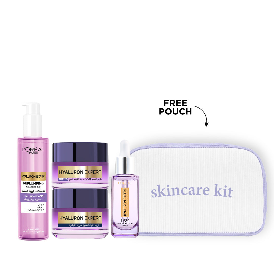 L'Oréal Paris Hyaluron Expert Replumping Bundle + Free Gift At 20% Off