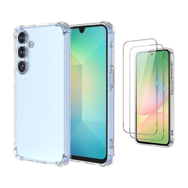 Samsung Galaxy A16 Protection Set - Clear Shockproof Case + Glass Screen Protector