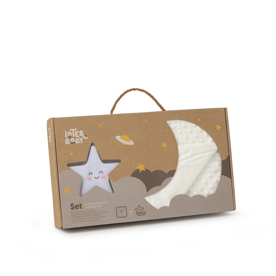 Interbaby Baby Gift Set with Moon and Star