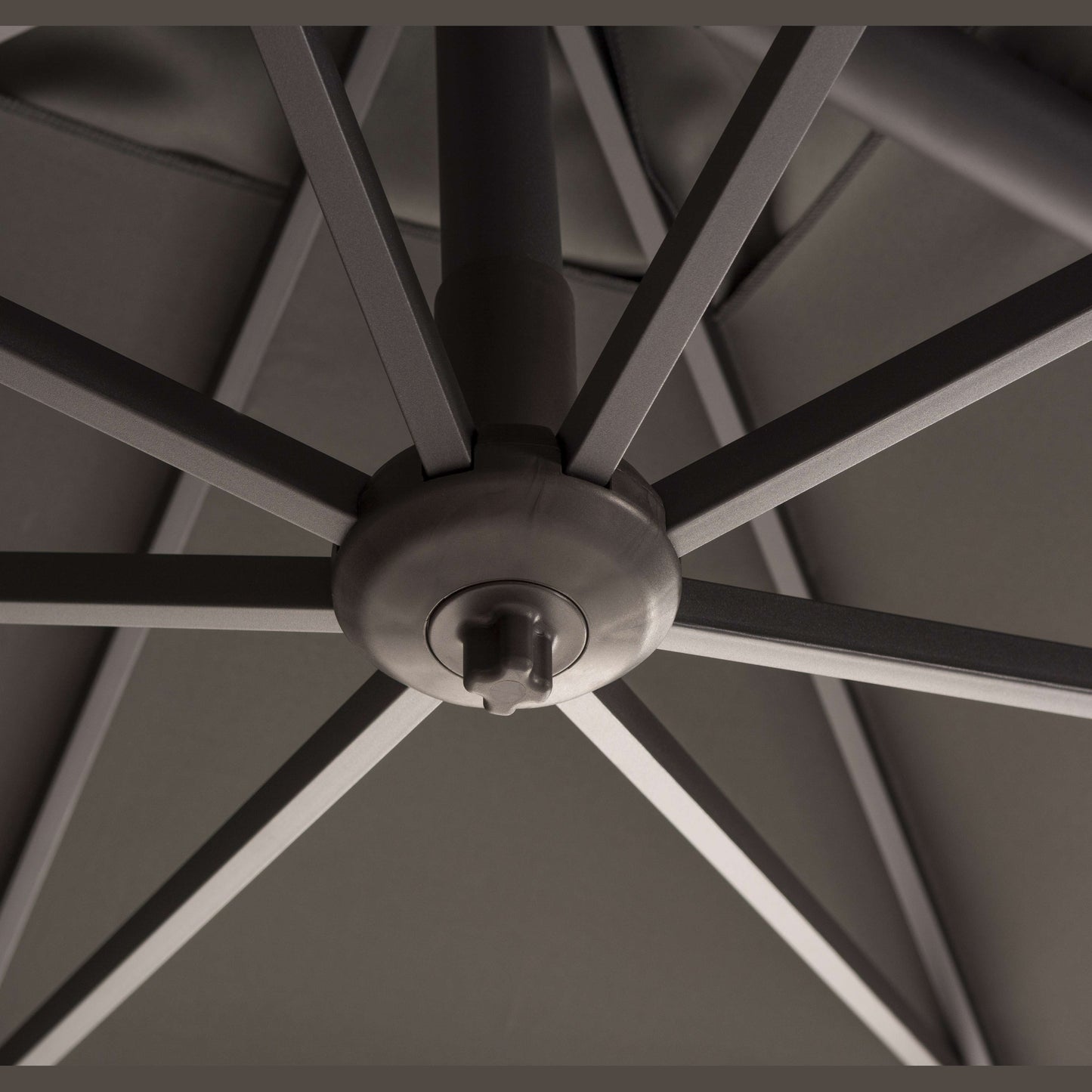 Parasol Roma Black/Anthracite 3x3m