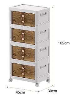 4-Layer Multi-Function Storage Cabinet