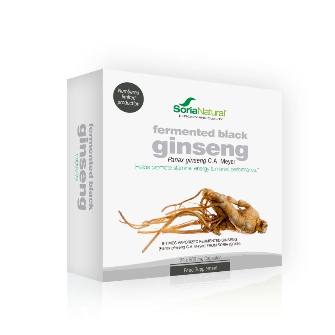 Soria Natural Fermented Black Ginseng 24 Capsules - Medaid International
