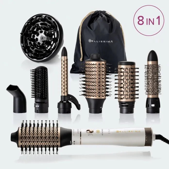 AIR WONDER HOT STYLER, 8 IN 1,1000W, CERAMIC & KERATIN COATING, ION TECH