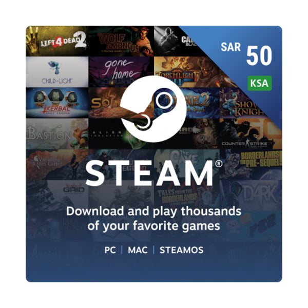 KSA - Steam Wallets 50 SAR