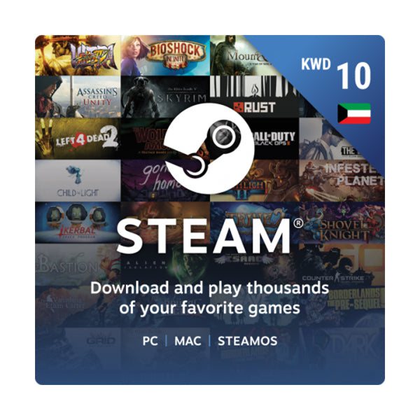 Kuwait - Steam Wallets 10 KWD