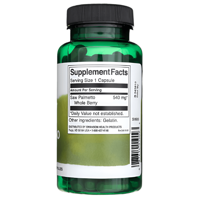 Swanson Saw Palmetto – 540 mg | 100 Capsules