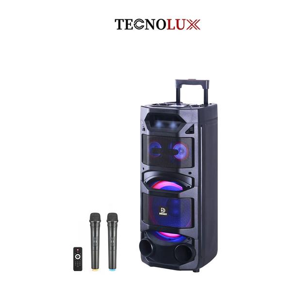 TECNOLUX Speaker DW-H213 "EXTRABASS" Two Wireless Microphones