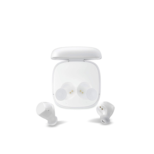 Tecno Hipods H2 True Wireless in Ear Earphones (TWS- White) with Mic, Real Stereo Sound, 24 Hrs of Music, BT 5.0, IPX4 Water Resistance, Noise Cancellation and Smart Touch Controls