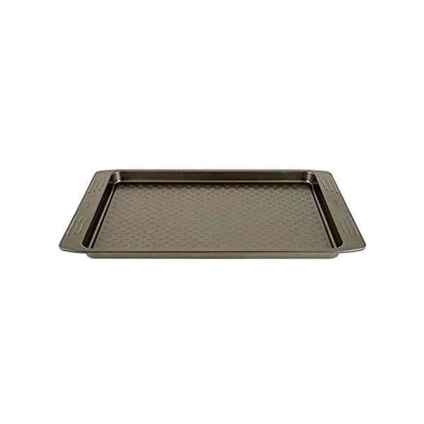 Tefal Easygrip Gold Large Baking Tray – 29.5X41 cm – J1627245, Carbon Steel, Black