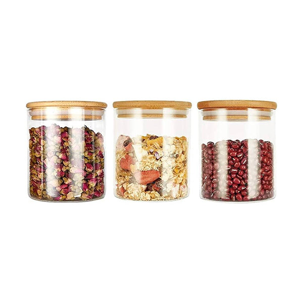 Testa 3Pcs Food Canister 450Ml with Bamboo Lid - 2734040037