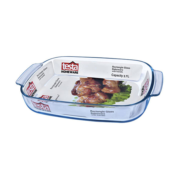 Testa Glass Bakeware 2.7L Rectangle with Handle - 2734040028